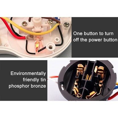 Charging Plug-in Wiring Board Creative Rotary Towline Board 13A Deformed Socket, UK Plug, 3-Bit Socket(Black) - Consumer Electronics by buy2fix | Online Shopping UK | buy2fix
