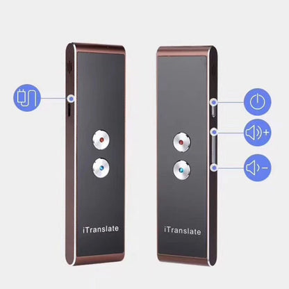 T8 Handheld Pocket Smart Voice Translator Real Time Speech Translation Translator with Dual Mic, Support 33 Languages(Black) - Consumer Electronics by buy2fix | Online Shopping UK | buy2fix