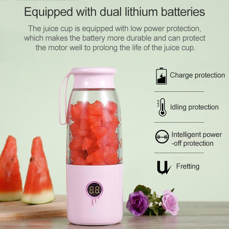 Vitamer USB Mini Portable Juicer Juice Blender Lemon Fruit Squeezers Reamers Bottle (Pink) - Home & Garden by buy2fix | Online Shopping UK | buy2fix