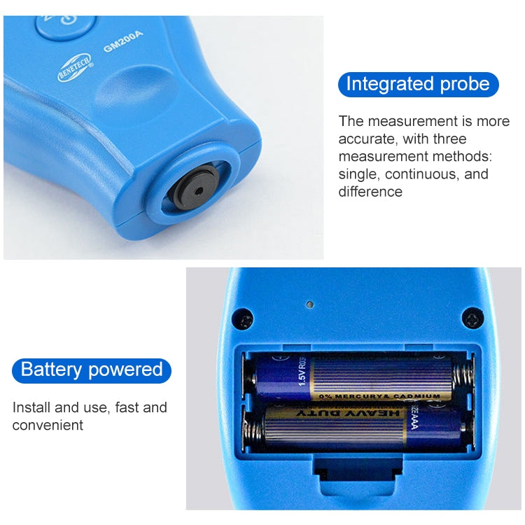 Wintact WT200 Film Coating Thickness Gauge - Coating Thickness Gauge by Wintact | Online Shopping UK | buy2fix