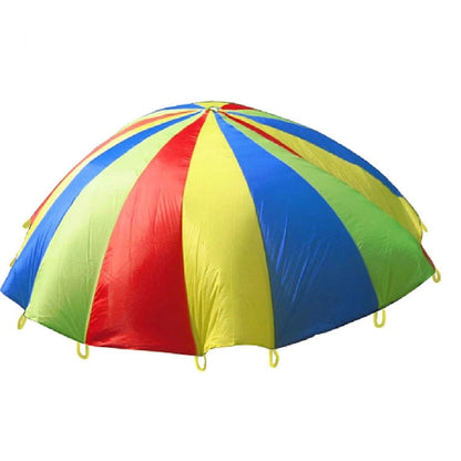 7m Children Outdoor Game Exercise Sport Toys Rainbow Umbrella Parachute Play Fun Toy with 32 Handle Straps for Families / Kindergartens / Amusement Parks - Toy Sports by buy2fix | Online Shopping UK | buy2fix