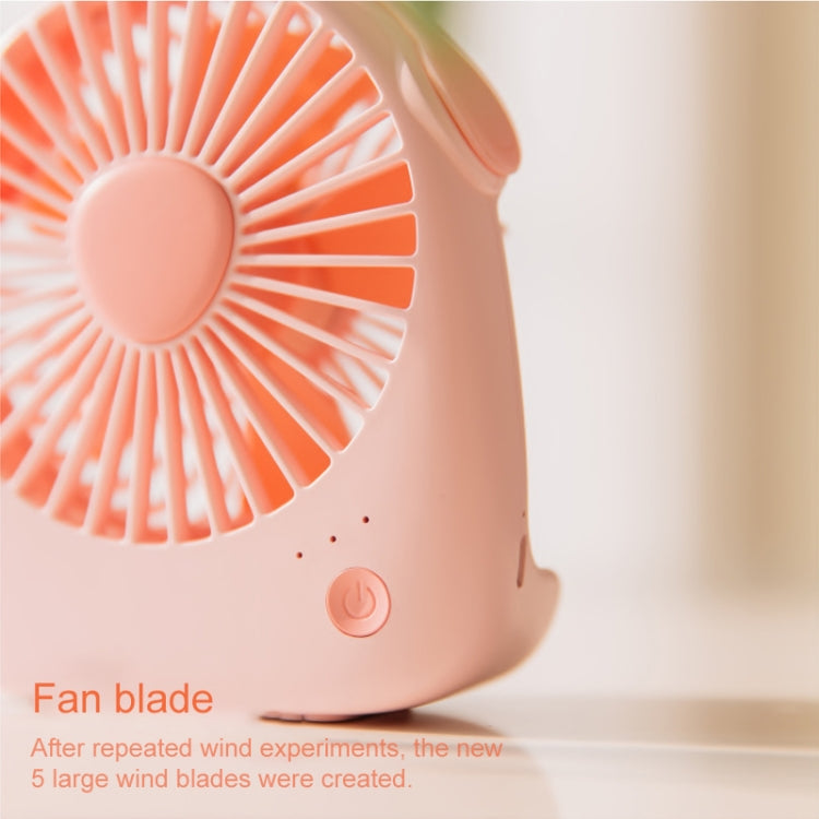 WT-F14 1200 mAh Dog Shape Mini Portable Fan with 3 Speed Control(White) - Consumer Electronics by buy2fix | Online Shopping UK | buy2fix