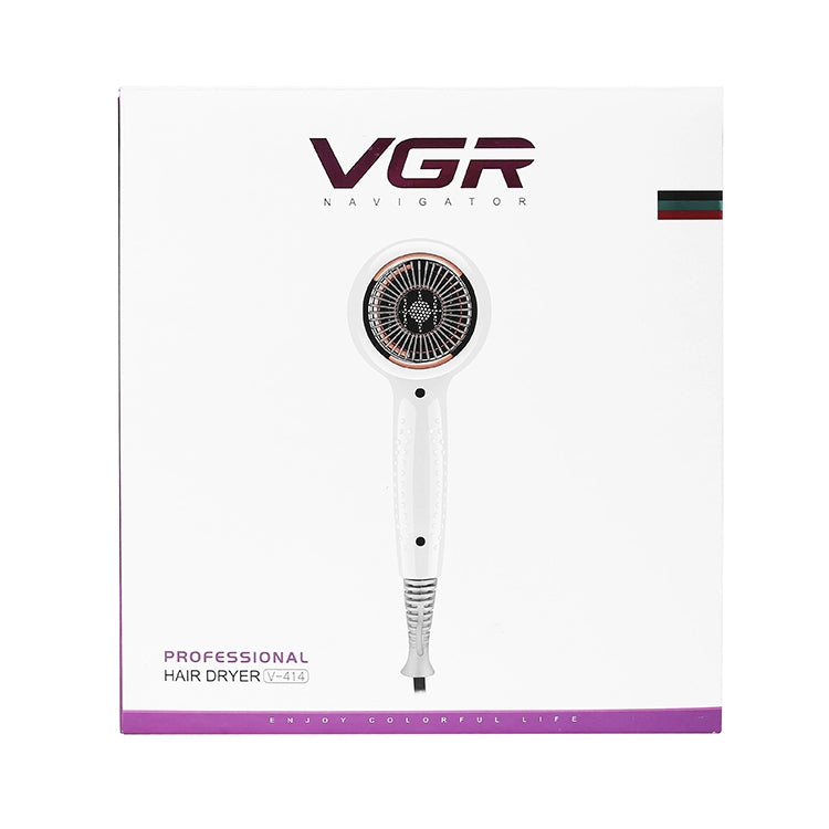 VGR V-414 2200W Negative Ion Hair Dryers with 6 Gear Adjustment, Plug Type: EU Plug(Black) - Hair Dryers & Accessories by VGR | Online Shopping UK | buy2fix