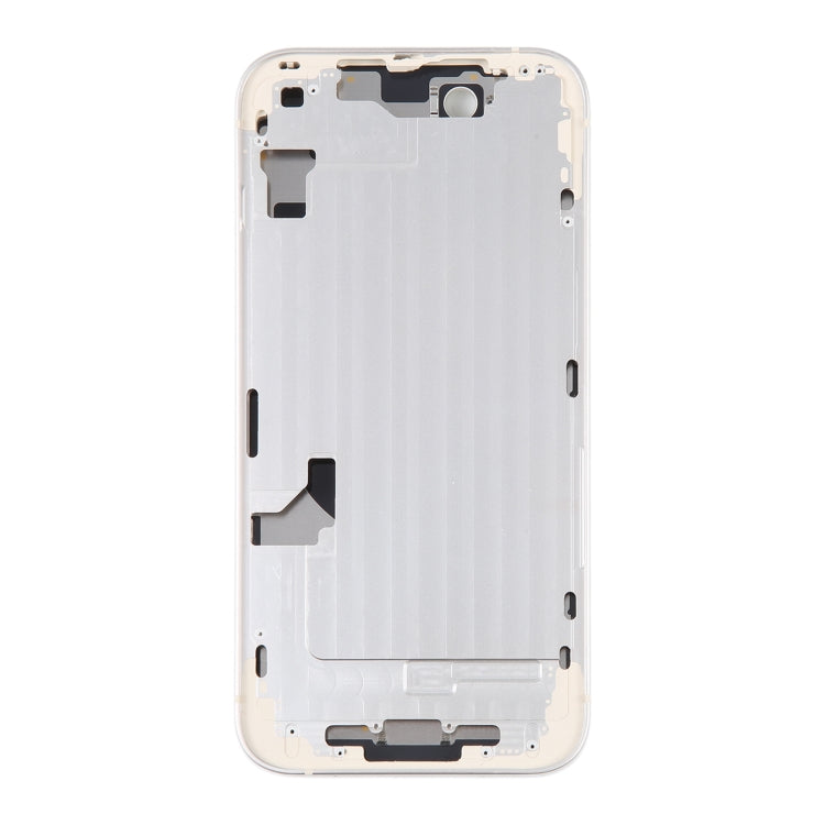 For iPhone 14 Battery Back Cover with Middle Frame / Side Keys(Gold) - Repair & Spare Parts by buy2fix | Online Shopping UK | buy2fix