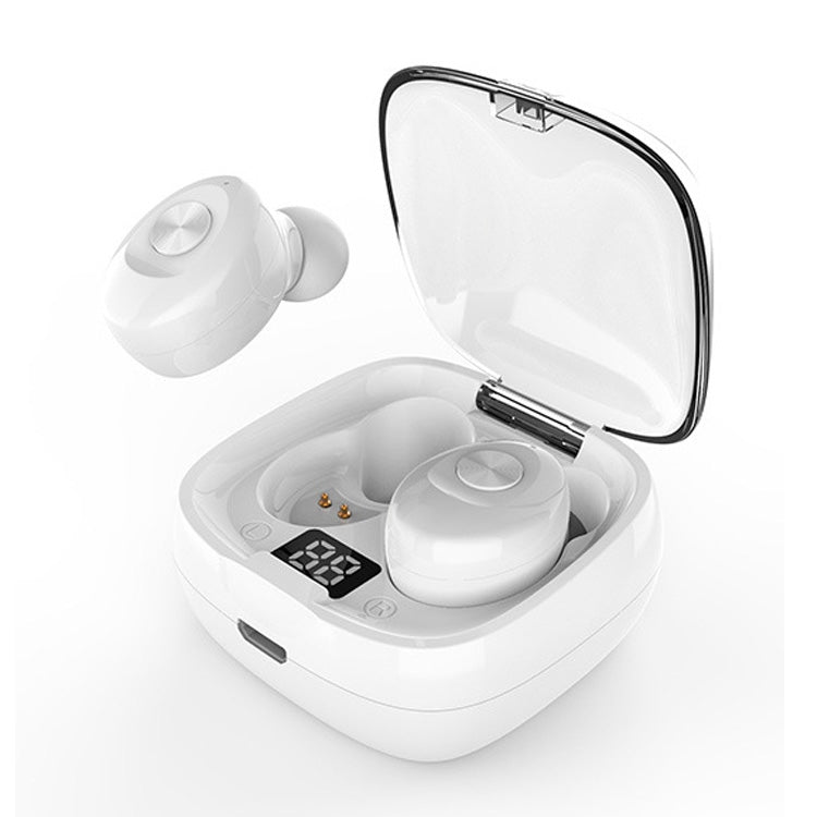 XG-8 TWS Digital Display Touch Bluetooth Earphone with Magnetic Charging Box(White) - TWS Earphone by buy2fix | Online Shopping UK | buy2fix