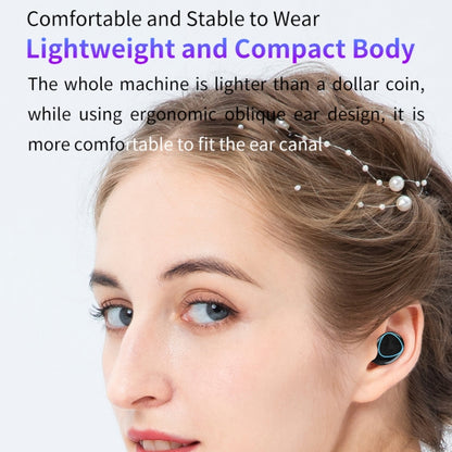 M10 Bluetooth 5.1 TWS Digital Display Wireless Bluetooth Earphone with Charging Box, Support Touch & Siri & Battery Display(Green) - TWS Earphone by buy2fix | Online Shopping UK | buy2fix