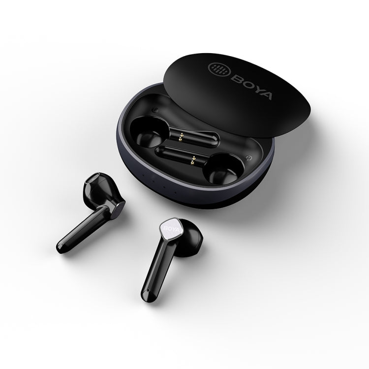 BOYA BY-AP100 True Wireless In-ear Stereo Headphones Bluetooth 5.1 Earphones (Black) - Bluetooth Earphone by BOYA | Online Shopping UK | buy2fix