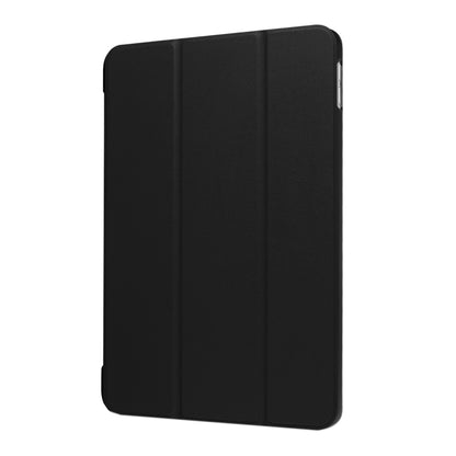 For iPad 9.7 (2018) & iPad 9.7 (2017) Custer Texture Horizontal Flip Leather Case with Three-folding Holder & Sleep / Wake-up Function(Black) - Apple Accessories by buy2fix | Online Shopping UK | buy2fix