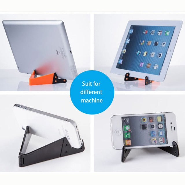 V Shape Universal Mobile Phone Tablet Bracket Holder (Orange) - Desktop Holder by buy2fix | Online Shopping UK | buy2fix