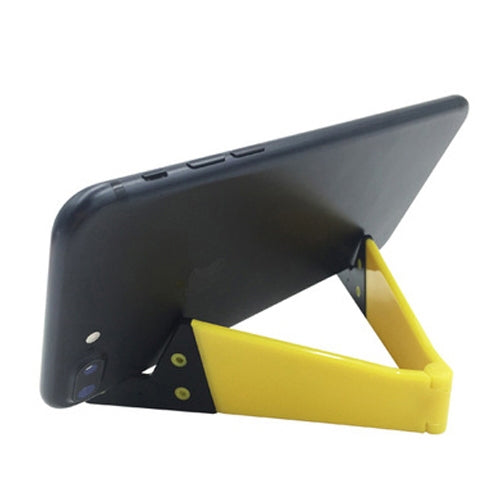 V Shape Universal Mobile Phone Tablet Bracket Holder(Yellow) - Desktop Holder by buy2fix | Online Shopping UK | buy2fix