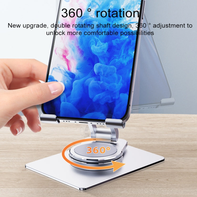 R-JUST HZ26 360-degree Rotating Aluminum Alloy Folding Phone Holder - Desktop Holder by R-JUST | Online Shopping UK | buy2fix