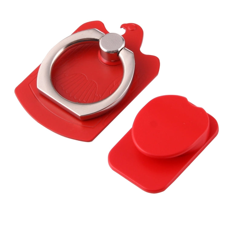Cmzact CPS-2in1 2 in 1 Eagle Shape 360 Degrees Rotation Magnetic Phone Ring Stent Car Hook Mount(Red) - Ring Holder by buy2fix | Online Shopping UK | buy2fix