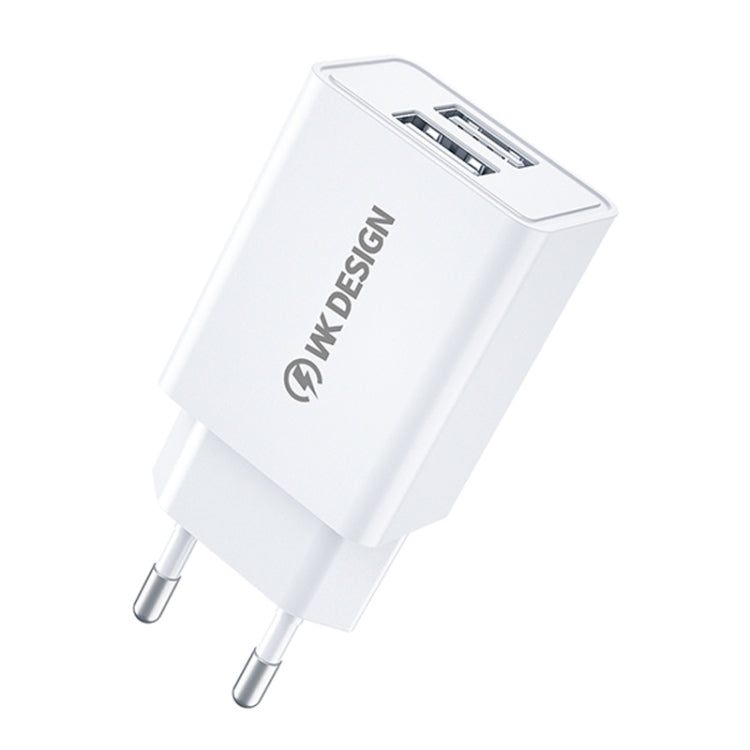 WK WP-U119 10W Dual USB Ports Travel Charger Power Adapter, EU Plug - Apple Accessories by WK | Online Shopping UK | buy2fix