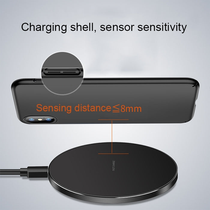 GY-68 Ultra-Thin Aluminum Alloy Wireless Fast Charging Qi Charger Pad(Gold) - Wireless Charger by buy2fix | Online Shopping UK | buy2fix