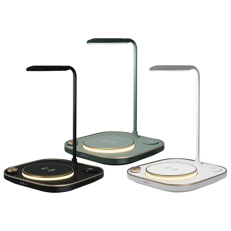 X3 15W 3 in 1 Wireless Charger, Table Lamp (Green) - Apple Accessories by buy2fix | Online Shopping UK | buy2fix