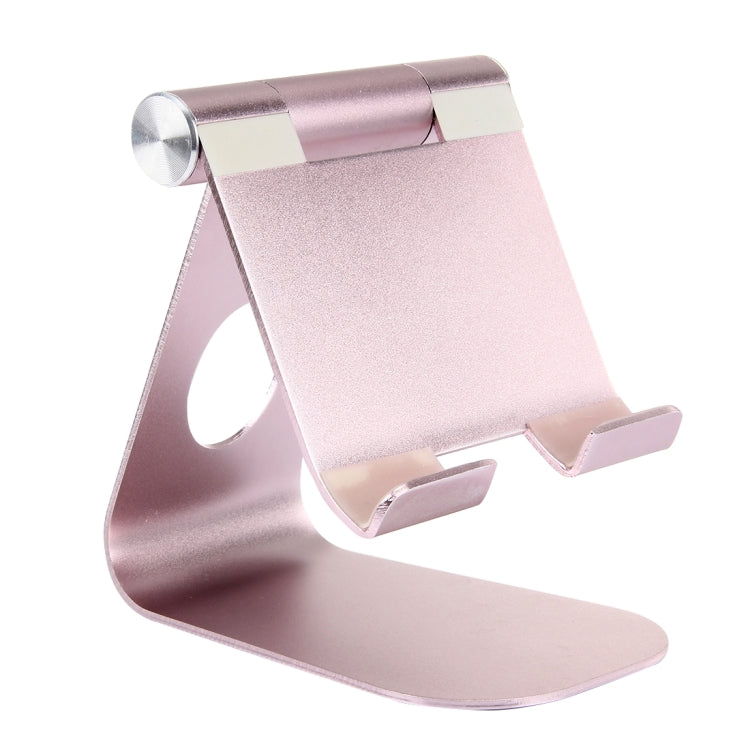 Exquisite Folding Adjustable Pivot Aluminium Alloy Desktop Holder Stand DOCK Cradle(Rose Gold) - Desktop Holder by buy2fix | Online Shopping UK | buy2fix