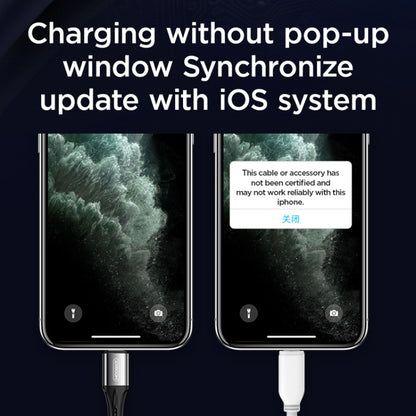 JOYROOM S-0230N1 N1 Series 0.2m 3A USB to 8 Pin Data Sync Charge Cable for iPhone, iPad(Black) - Normal Style Cable by JOYROOM | Online Shopping UK | buy2fix