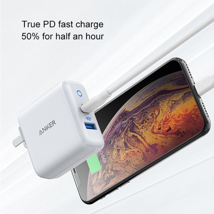 ANKER A2626 33W PowerPort PD USB-C / Type-C Interface + PowerIQ 2.0 USB-A Interface Wall Charger, US Plug(White) - Apple Accessories by ANKER | Online Shopping UK | buy2fix