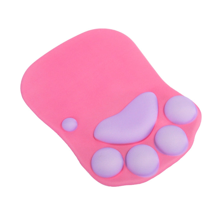 MONTIAN Cat Claw Shape Slow Soft Bracer Non-slip Silicone Mouse Pad (Rose Red) - Mouse Pads by buy2fix | Online Shopping UK | buy2fix