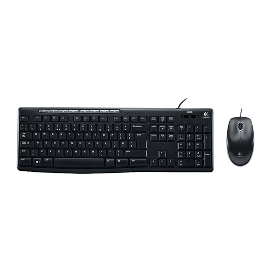 Logitech MK200 Wired Keyboard Mouse Set - Wired Keyboard by Logitech | Online Shopping UK | buy2fix