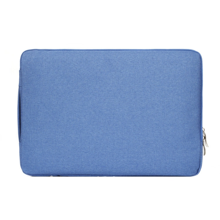 15.4 inch Universal Fashion Soft Laptop Denim Bags Portable Zipper Notebook Laptop Case Pouch for MacBook Air / Pro, Lenovo and other Laptops, Size: 39.2x28.5x2cm(Blue) - 15 inch by buy2fix | Online Shopping UK | buy2fix