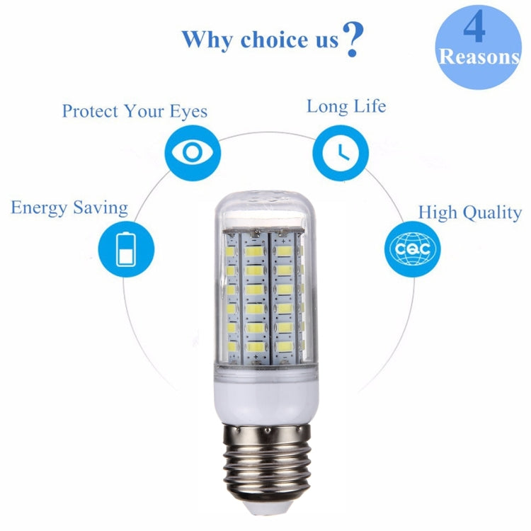 E27 5W LED Corn Light, 56 LEDs SMD 5730 Bulb, AC 220V - SMD 5730 by buy2fix | Online Shopping UK | buy2fix