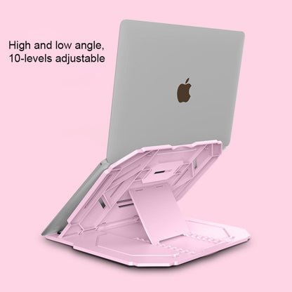 T3 Multi-function Hollow Design Cooling Bracket with 10-Level Adjustable Angle for Notebook,  MacBook, iPad, Mobile Phones(White) - Cooling Pads by buy2fix | Online Shopping UK | buy2fix