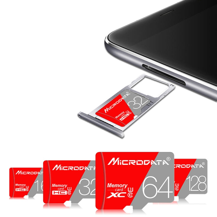 MICRODATA 128GB Class10 Red and Grey TF(Micro SD) Memory Card - Micro SD Card by MiCRODATA | Online Shopping UK | buy2fix