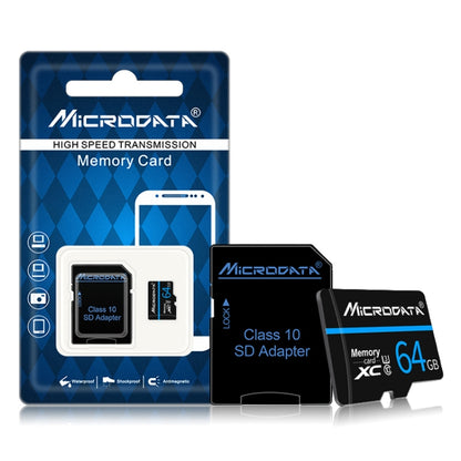 MICRODATA 64GB U3 Blue Line and Black TF(Micro SD) Memory Card - Micro SD Card by MiCRODATA | Online Shopping UK | buy2fix