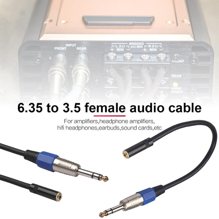 3094MF-03 6.35mm Male to 3.5mm Female Audio Cable, Length: 0.3m - Consumer Electronics by buy2fix | Online Shopping UK | buy2fix