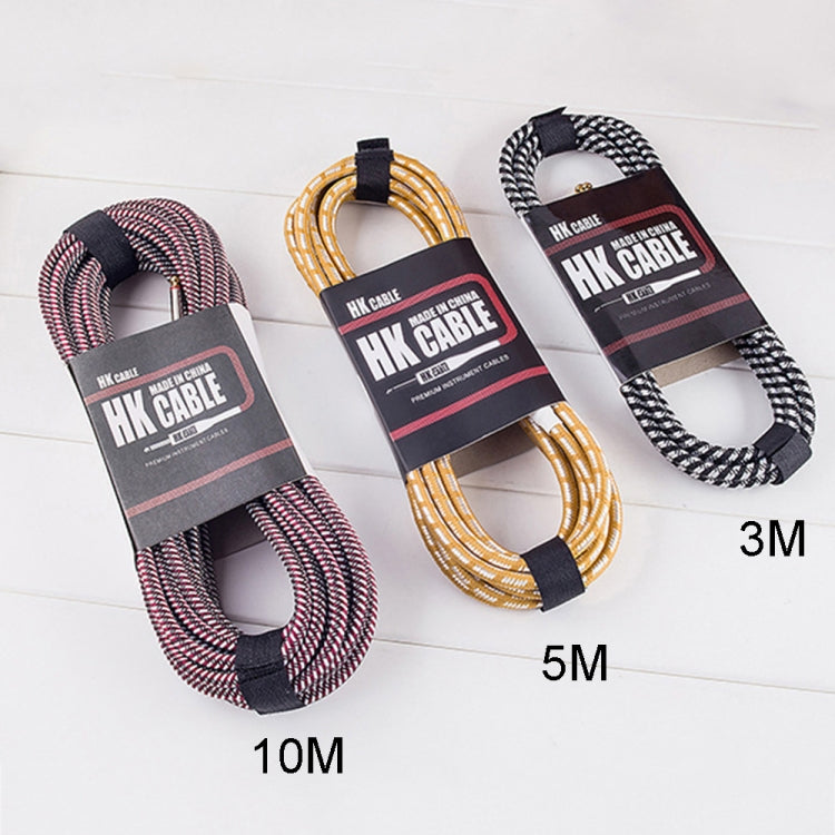 Wooden Guitar Bass Connection Cable Noise Reduction Audio Cable, Cable Length: 5m, Random Color Delivery - Consumer Electronics by buy2fix | Online Shopping UK | buy2fix