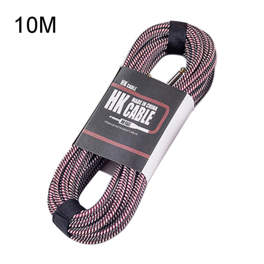 Wooden Guitar Bass Connection Cable Noise Reduction Audio Cable, Cable Length: 10m, Random Color Delivery - Consumer Electronics by buy2fix | Online Shopping UK | buy2fix