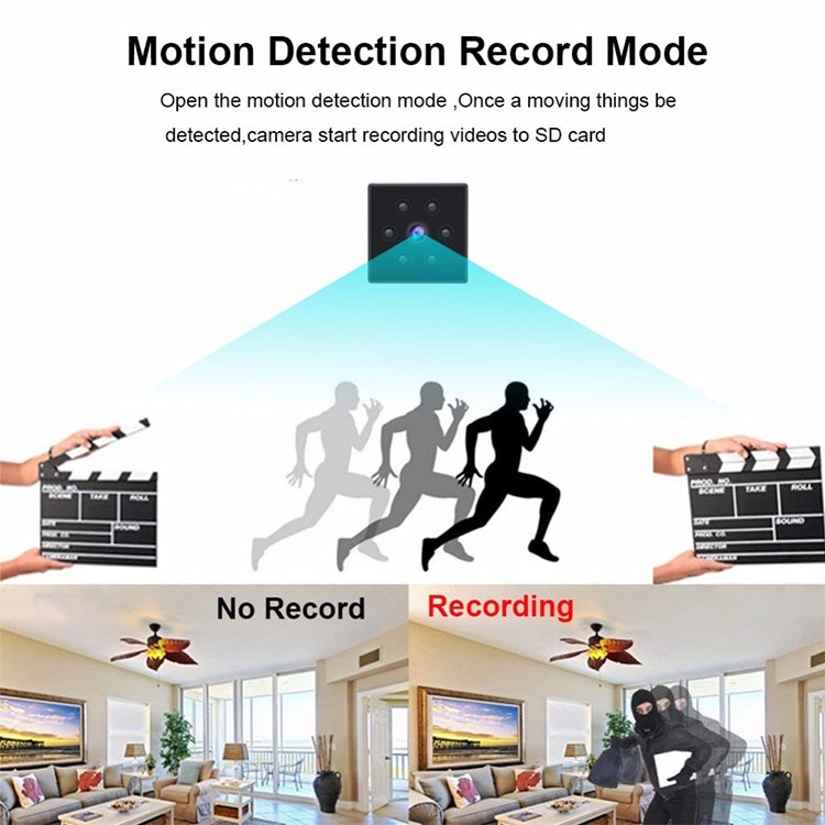 MD25 1080P Wearable Smart HD Camera Wireless Sport Camera, Support Infrared Night Vision / Motion Detection / TF Card - Security by buy2fix | Online Shopping UK | buy2fix