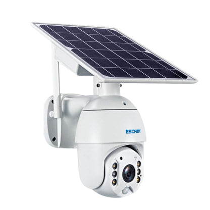 ESCAM QF280 HD 1080P IP66 Waterproof WiFi Solar Panel PT IP Camera without Battery, Support Night Vision / Motion Detection / TF Card / Two Way Audio (White) - Security by ESCAM | Online Shopping UK | buy2fix