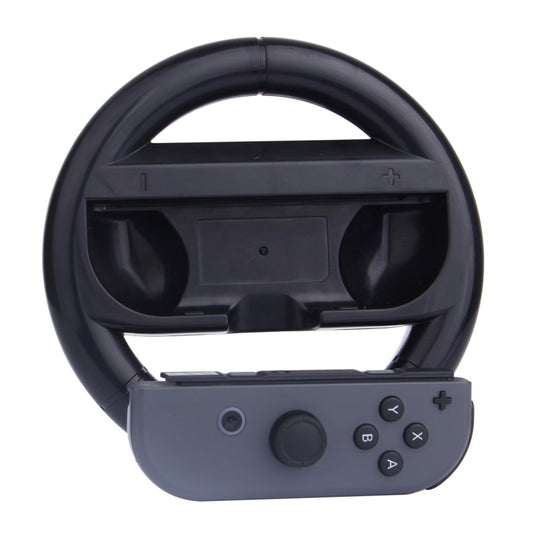 For Nintendo Switch Joy-Con Controller (Not Included) Round Gaming Steering Wheel(Black) - Gamepads by buy2fix | Online Shopping UK | buy2fix