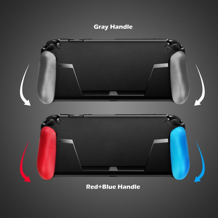 TPU Shell Handle Grip with Game Card Slot Anti-Shock Cover Silicone Case for Nintendo Switch, with Logo - Cases by buy2fix | Online Shopping UK | buy2fix