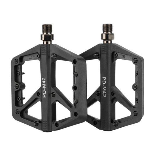 PROMEND PD-M42 1 Pair Mountain Bicycle Nylon High-speed Bearing Pedals(Black) - Outdoor & Sports by PROMEND | Online Shopping UK | buy2fix