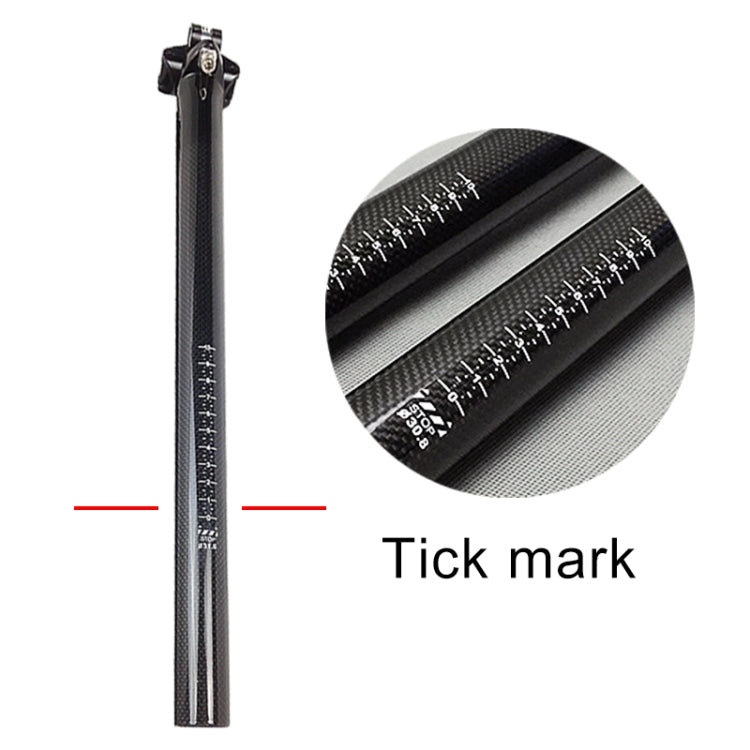 TOSEEK 3K Carbon Fiber Mountain Bike Road Bike Bicycle Seat Tube Seatpost Seat Fitting Seat Pole Bicycle Fittings, Size: 27.2x350mm - Outdoor & Sports by TOSEEK | Online Shopping UK | buy2fix