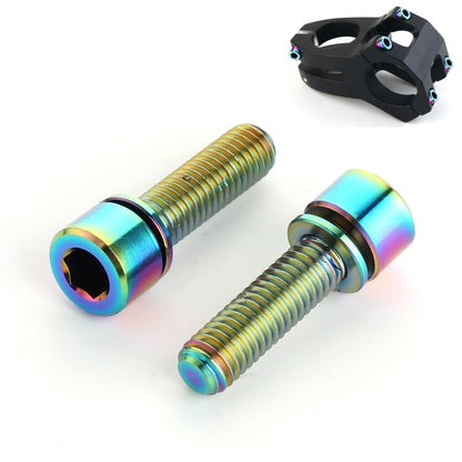 6 PCS Bicycle Accessories Titanium Bottle Cage Screw M5 18mm(Colour) -  by buy2fix | Online Shopping UK | buy2fix