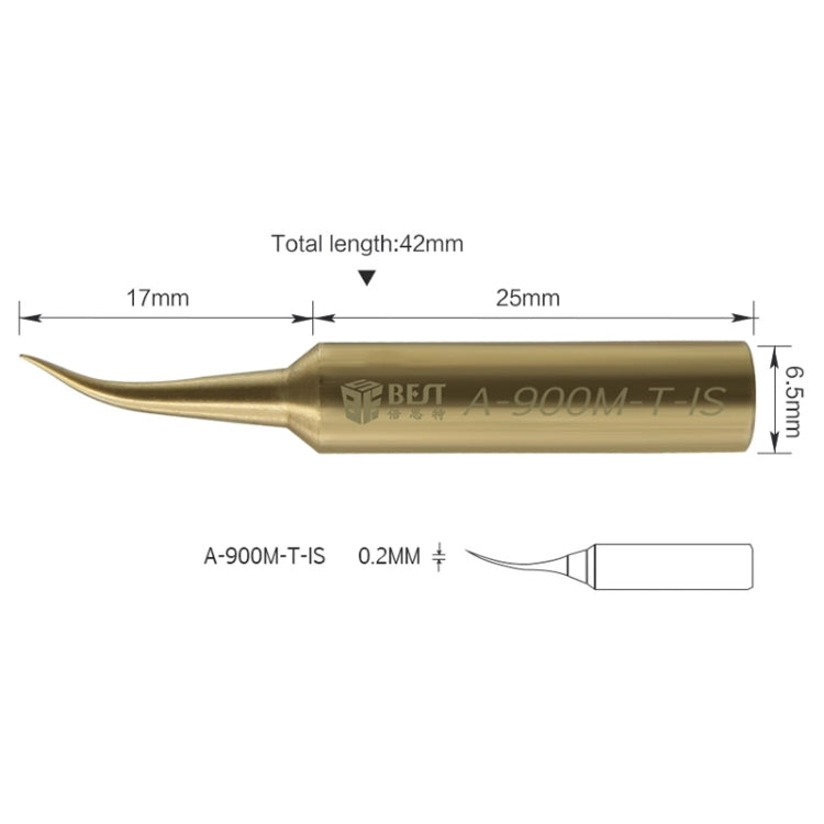 10 PCS BEST Pure Copper Low Temperature Soldering Iron Tip Special for Welding Fly Jump Wire A-900M-T-IS - Soldering Iron Tip by BEST | Online Shopping UK | buy2fix