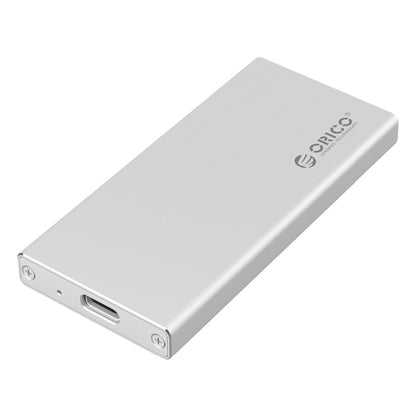 ORICO MSA-UC3 USB 3.1 Type C Aluminum External Storage Enclosure Hard Disk Box for 50mm x 30mm M-SATA SSD(Silver) - HDD Enclosure by ORICO | Online Shopping UK | buy2fix