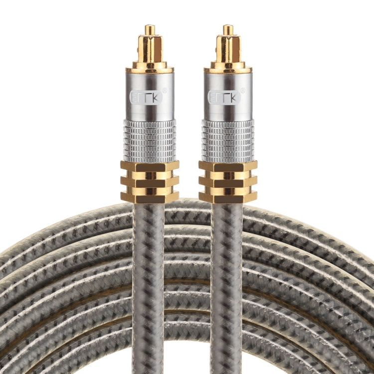 EMK YL-A 2m OD8.0mm Gold Plated Metal Head Toslink Male to Male Digital Optical Audio Cable - Audio Optical Cables by EMK | Online Shopping UK | buy2fix