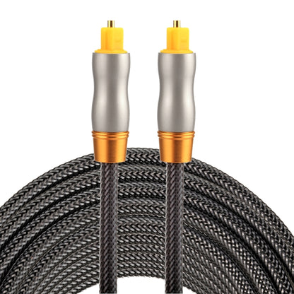 5m OD6.0mm Gold Plated Metal Head Woven Line Toslink Male to Male Digital Optical Audio Cable - Audio Optical Cables by buy2fix | Online Shopping UK | buy2fix