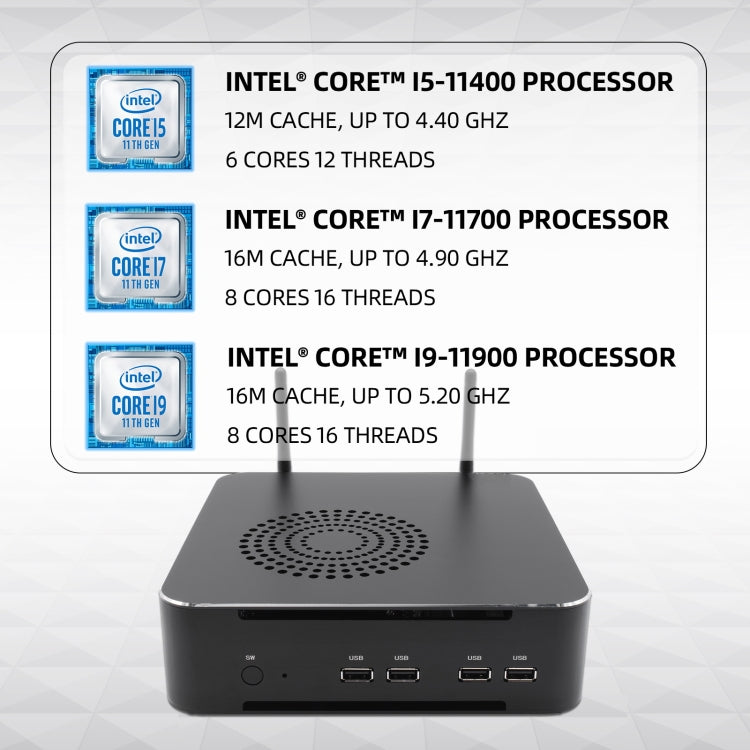 HYSTOU M7 Windows 7/8/10 / Linux System Mini PC, Intel Core G6400 Dual Core 4 Threads up to 4.0GHz, 16GB RAM+512GB SSD, UK Plug - Windows Mini PCs by HYSTOU | Online Shopping UK | buy2fix