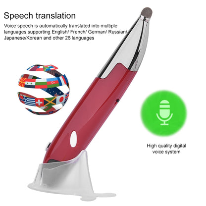 PR-06S 4-keys Smart Wireless Optical Mouse with Stylus Pen Function, Support Voice Operation / Translation (Red) - Computer & Networking by buy2fix | Online Shopping UK | buy2fix