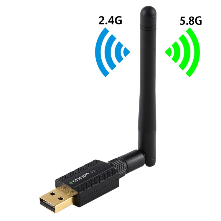 EDUP EP-AC1661 2 in 1 Bluetooth 4.2 + Dual Band 11AC 600Mbps High Speed Wireless USB Adapter WiFi Receiver -  by EDUP | Online Shopping UK | buy2fix