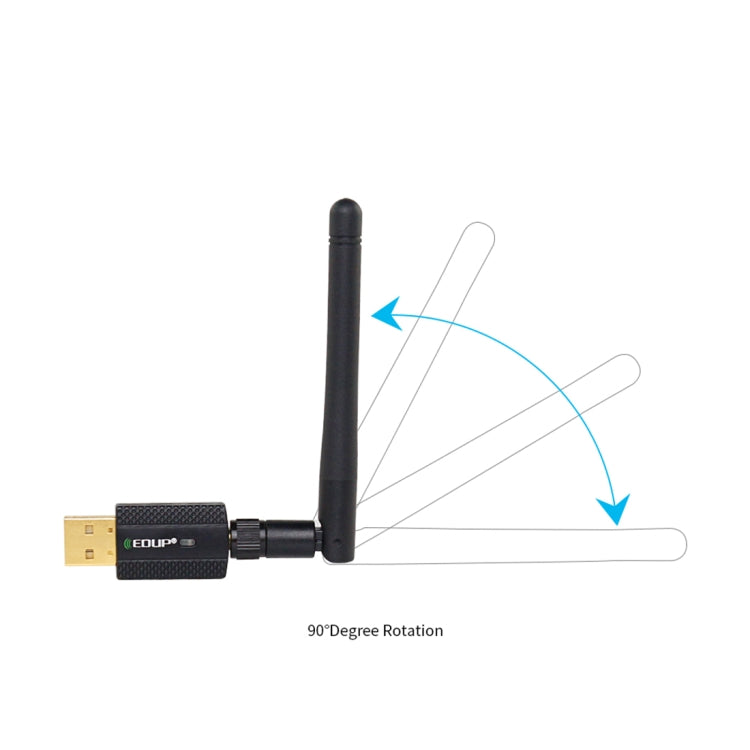 EDUP EP-AC1661 2 in 1 Bluetooth 4.2 + Dual Band 11AC 600Mbps High Speed Wireless USB Adapter WiFi Receiver -  by EDUP | Online Shopping UK | buy2fix