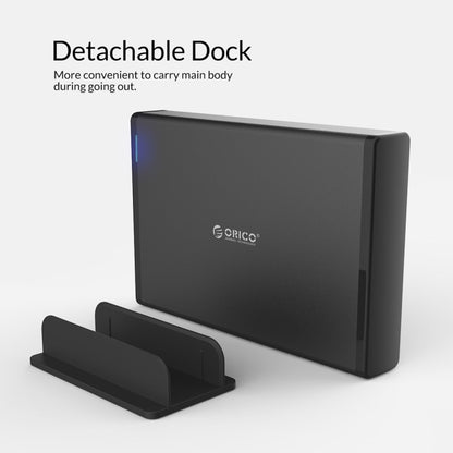 ORICO 7688C3 8TB 3.5 inch USB-C / Type-C Mobile HDD Enclosure with Detachable Base, Cable Length: 1m -  by ORICO | Online Shopping UK | buy2fix