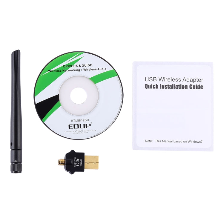 EDUP EP-AC1669 AC1300Mbps 2.4GHz & 5.8GHz Dual Band USB WiFi Adapter External Network Card with 2dbi Antenna -  by EDUP | Online Shopping UK | buy2fix