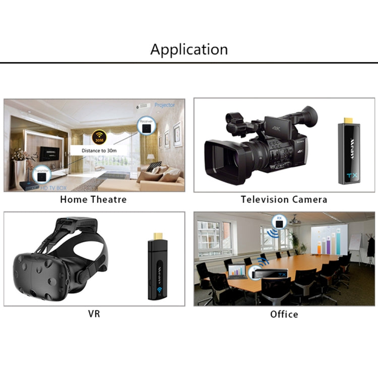 Measy W2H MAX FHD 1080P 3D 60Ghz Wireless Video Transmission HD Multimedia Interface Extender Receiver And Transmitter, Transmission Distance: 30m(UK Plug) - Set Top Box & Accessories by Measy | Online Shopping UK | buy2fix